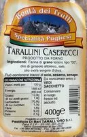 Mängden socker i Tarallini Caserecci