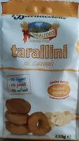 Mängden socker i Tarallini ai cereali