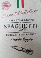 Mängden socker i Spaghetti rigati - Nero di seppia