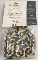 Mängden socker i Durum wheat semolina pasta with squid ink