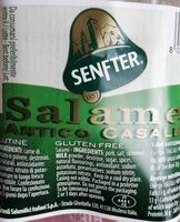 Mängden socker i Salame antico casale