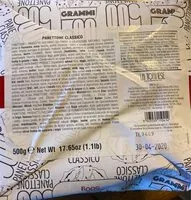 Mängden socker i Panettone classico