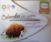 Mängden socker i Colomba con uvetta