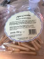 Mängden socker i Mini gressins