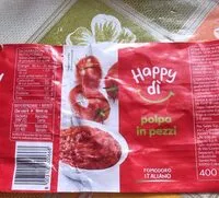 Mängden socker i Happy di polpa in pezzi