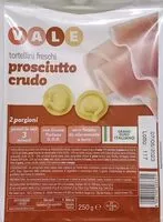 Mängden socker i Tortellini freschi prosciutto crudo