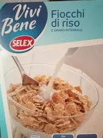 Mängden socker i Vivi bene fiocchi di riso e frumento integrale