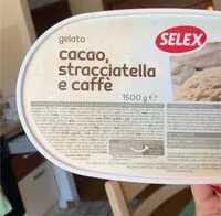 Mängden socker i Gelato cacao, stracciatella e caffè