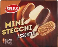 Mängden socker i Ministecchi di gelato assortiti