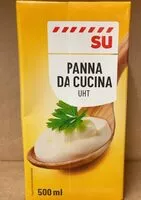 Mängden socker i Panna da cucina UHT