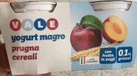 Mängden socker i Yogurt magro prugna e cereali