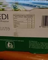 Mängden socker i Piselli medi