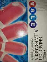 Mängden socker i Ghiaccioli alla fragola ripieni di gelato