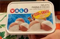Mängden socker i Gelato panna e cacao