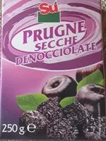 Mängden socker i Prugne secche denocciolate