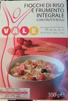 Mängden socker i Fiocchi di riso e di frumento integrale con frutti rossi