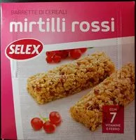 Mängden socker i BARRETTE DI CEREALI mirtilli rossi