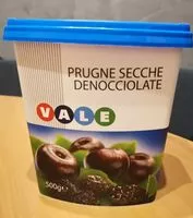 Mängden socker i Prugne secche denocciolate