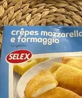 Mängden socker i Crepes mozzarella e formaggio