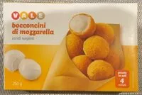 Mängden socker i Bocconcini di mozzarella