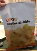 Mängden socker i patatine classiche