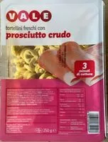 Mängden socker i Tortellini freschi con Prosciutto Crudo