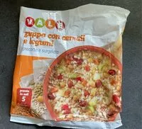 Mängden socker i Zuppa con cereali e legumi