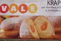 Mängden socker i Krapfen all'albicocca
