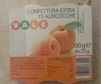 Mängden socker i Confettura di albicocche