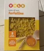 Mängden socker i Farfalline all’uovo