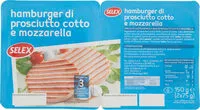 Mängden socker i Hamburge dIGProsciutto cotto e mozzarella