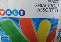 Mängden socker i Ghiaccioli assortiti 10 pezzi