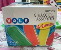 Mängden socker i Ghiaccioli assortiti