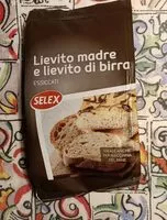 Mängden socker i Lievito madre essiccato