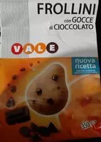 Mängden socker i Frollini con gocce di cioccolato