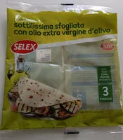 Mängden socker i piadina sottilissima sfogliata con olio extra vergine d'oliva