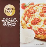Mängden socker i Sape di saporIGPizza con mozzarella di bufala campana surgelata