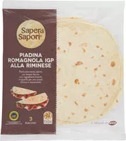 Mängden socker i Sape di saporIGPiadine fresche romagnole i p