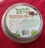 Mängden socker i Gelato fior di soia- tiramisù variegato al caffè