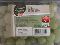 Mängden socker i Uva da tavola senza semi