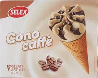 Mängden socker i Coni di gelato caffè