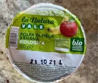 Mängden socker i Polpa di mela banana biologica