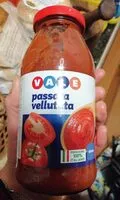 Mängden socker i Passata vellutata