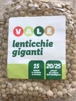 Mängden socker i Lenticchie giganti