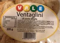 Mängden socker i Ventaglini