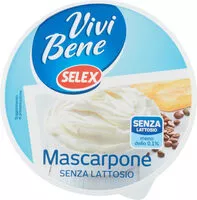 Mängden socker i Vivi bene mascarpone senza lattosio