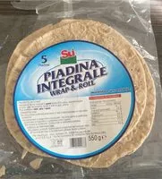 Mängden socker i piadina integrale