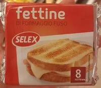 Mängden socker i Selex fettine di formaggio fuso