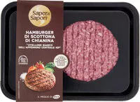 Mängden socker i Sape di sapori hamburge di scottona di chianina i p
