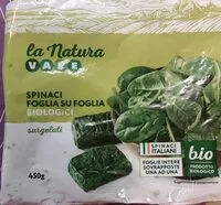 Mängden socker i Spinaci foglia su foglia biologici surgelati